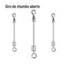 Peça de chumbo aberta, conector giratório, peça de chumbo, suprimentos de pesca giratórios, equipamentos de pesca, pequenos acessórios