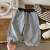 Pantalones Largos para Niños 2026 Nueva Colección de Otoño Niños y Niñas Pantalones de Chándal Patchwork de Oso Pantalones Jogger de Punto para Bebé Modernos