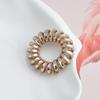 Anillo para el cabello con línea telefónica estilo coreano, banda de goma antideslizante superbrillante y perlada, accesorios para el cabello