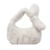 Moda Primavera 2025 Nuevo Bolso Trendy para Mujer Bolso de Mano Plegado Bolso Nube Bolso de Mano Versátil de Peluche Bolso Pequeño