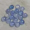Anel Chuanfu superfície ágata plano redondo 12MM vermelho amarelo rosa azul joia cravejada pedra solta acessórios DIY feitos à mão em estoque