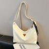Bolsa de Axila Casual da Moda Feminina Estilo Coreano Nova Simples para o Trabalho Bolsa Tote de Grande Capacidade Bolsa de Ombro Primavera 2025