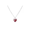 Collar de Zirconia Amor Derretido Estilo Coreano Elegante Simple Diseño de Nicho Sentido Avanzado Cadena de Caja Cadena para Clavícula