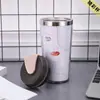 Copo de Aço Inoxidável de Camada Dupla 420ml por Dentro e por Fora, uma Escolha de Presentes Personalizados, Plástico Externo Antiescaldante, Fábrica de Copos Publicitários.