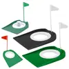 Placa de Golfe para Putter Plástico Removível Múltiplos Buracos Alvo Copo Bandeira Pequena Placa Exercitador de Putter