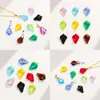 Color Super Flash Agujero Único Hoja de Arce Vidrio Agujeros para Colgar Cuentas de Cristal Hecho a Mano DIY Collar Pulsera Joyería Accesorios Colgante