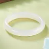Jingdong Joyería Pulsera de Ágata para Mujer Pulsera de Jade Lichi Luna Blanca Estilo Femenino Calcedonia Regalo de Cumpleaños Fabricante Mayorista