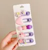 Pinza Lateral para el Cabello de Color Dopamina para Mujer, Pasador Exquisito de Alta Gama, Lindo Pinza para el Cabello sin Costuras para Mechones Sueltos, Lavado de Cara, Accesorio de Estilo Vacacional