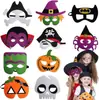 Máscaras de Feltro para Festas Infantis de Halloween, Atividades de Performance Pai-Filho, Bailes à Fantasia, Festas de Aniversário, Máscaras de Olho de Feltro de Desenho Animado