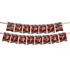 Decoración Desechable de Papel para Fiesta de Cumpleaños de Niño con Temática de Coches Transfronterizos, Vasos, Platos, Vajilla, Set de Fiesta