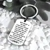 Mymaniloveyou Regalo de Agradecimiento Pareja Llavero de Acero Inoxidable Grabado Regalo Creativo Llavero de Pareja