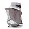 Sombrero Plegable Unisex Anti-Mosquitos Con Malla Oculta Repelente Protección Contra Insectos Abejas Casual Exterior Protector Solar Gorra de Pesca
