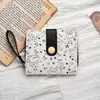 Billetera Casual Japonesa de Gatito para Mujer, Corta, Delgada, Compacta, Apilada, Billetera de Estudiante, Novedad 2025, Linda, de Nicho, Billetera para Monedas