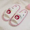 Pantuflas de Dibujos Animados para Adultos para el Hogar para Mujer 2026 Nuevas de Primavera y Otoño para Interiores del Hogar de Todas las Estaciones de Algodón y Lino para Hombre Invierno y Verano