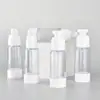 Frasco de loção a vácuo, frasco spray de amostra portátil para viagem tipo pump, frasco dispensador para cosméticos e cuidados com a pele