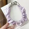 Cordão de celular tipo scrunchie original com toque de alta qualidade, alça de segurança anti-perda e anti-roubo, alça de pulso para atividades ao ar livre, cordão curto