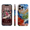 Ventana de color atmosférico collage montaña y río Película Apple funda para teléfono iPhone 15 Pro Max cubierta protectora ligera venta al por mayor