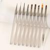 Traje de pinceles para nail art de 9 piezas al por mayor de fábrica transfronteriza, pincel japonés para barrer, pincel para tirar líneas, pincel para degradado, pincel para fototerapia