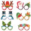 Nuevo Set Transfronterizo de Gafas de Papel de Navidad y Sombrero Papá Noel Muñeco de Nieve Árbol de Navidad Fiesta Accesorios para Fotos
