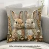 Funda de almohada con estampado de animal popular de Temu transfronteriza Cojín suave personalizado para sofá Funda de almohada decorativa para el hogar y el dormitorio