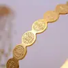 Joias de Aço Titânio Mais Vendidas na Europa e América, Pulseira da Moda Estilo Coreano, Pulseira Simples Ajustável Dourada em Aço Inoxidável com Versículos
