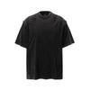 Camiseta de Manga Curta de Verão Novo Estilo Retro Americano Funcional Desconstruída Marca Tendência Lavagem Pesada Design Desgastado Camiseta Solta