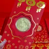 2026 Año del Caballo Moneda de Oro Conmemorativa Sólida de la Suerte Sobre Rojo Bolsa de la Suerte Regalo de Nochevieja Entrega de Texto Secreto