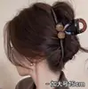 Elegante pinza para el pelo de tamaño grande para cabello grueso, pinza para el pelo simple nueva, pinza de tiburón para la parte posterior de la cabeza, accesorio para el pelo de cachorro de dibujos animados con galleta