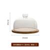 Venta Caliente Transfronteriza Cubierta de Vidrio de Alto Valor Exhibidor de Frutas Panes Postres para el Té de la Tarde Plato Transparente a Prueba de Polvo para Frutas Estante para Pasteles