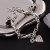 Pulseira de Cruz de Diamante Estilo Retrô Personalizada para Mulheres Estilo Ins Moda Nicho Hip-Hop Versátil Moda Joia de Casal