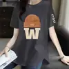 Comercio Electrónico Transfronterizo Despacho Gran Marca Ropa de Maternidad Camiseta de Manga Corta Estilo Europeo Holgada Moderna Marca de Alta Gama de Moda Top