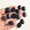 Superficie de Anillo de 15*20 mm Ágata Natural Aventurina Verde Amatista Ojo de Tigre Forma de Huevo Parche Ovalado Accesorios de Joyería DIY