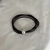 Goma de Pelo Básica de Perla Anillo de Pelo para Niñas Atar el Cabello Cuerda para el Cabello Deportiva Accesorio para el Cabello Anillo de Cuero Cubierta de Cuero Accesorios para el Cabello