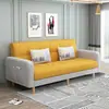 Sofá de tecido pequeno apartamento dobrável sofá-cama integrado dupla utilização econômico simples moderno pequeno sofá para habitação de aluguel