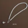 Collar de Perlas Multifuncional de Alta Gama con Colgante de Perla Blanca Australiana del Mar del Sur Dorado, Cadena de Cuello de Moda Elegante y Exquisita para Madres
