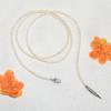 Plata de Ley S925 Serpiente Espiritual Perla Natural Collar Serpiente Pequeños Perlos de Arroz Cadena de Suéter Perla de Agua Dulce Lujo Ligero Fábrica Directa Lote