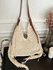 Bolsa Tote de Gran Capacidad, Bolso de Hombro Tejido de Moda y Versátil para Mujer, Nuevo Estilo Verano 2026 Bolsa de Playa para Vacaciones