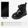 [Mesmo Estilo do Shopping] Botas Snuffy para Meninas, Botas Curtas Infantis, Novo Estilo Outono 2026, Botas de Couro Estilosas de Pequena Princesa