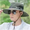 Sombrero de Sol Plegable para Viajes al Aire Libre en Verano, Sombrero de Pescador de Ala Ancha Grande para Hombre, Sombrilla Anti-UV, Sombrero de Pesca con Protección para el Cuello