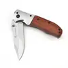 Cuchillo plegable al por mayor de fábrica cuchillo plegable de acero inoxidable cuchillo de fruta portátil para exteriores cuchillo de supervivencia para acampar