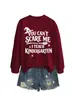 Você não pode me assustar Amazon eBay site independente moletom feminino da moda e único para outono e inverno para comércio exterior