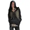 Moletom com zíper e botões de nó, estilo cardigan, retrô, de bolso, para outono e inverno, solto, único e moderno, atacado