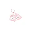 Colgante de Gato de la Suerte Tridimensional de Plata de Ley S990 Colgante de Gato Acostado Accesorios de Pulsera de Cuerda Hecha a Mano DIY