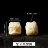 Pieza de tallado de nuez de tagua Pixiu león despierto cuentas de barril Wengwan pulsera collar accesorios de joyería hechos a mano para bricolaje ventas directas de fábrica