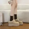 Botas de Nieve Gruesas de Felpa Multiusos para Mujer 2026 Invierno Nuevas Slip-on Versátiles Birken Zapatos de Algodón
