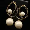 Brincos de pérola vermelha vintage, brincos exclusivos exagerados e atmosféricos, brincos femininos leves, luxuosos e elegantes de alta qualidade