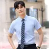 Ropa de trabajo de verano para mujer talla extra camisa para hombre y mujer igual camisa blanca de manga corta profesional traje de manga corta