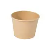 Tazón Desechable de Papel Kraft, Caja de Almuerzo para Llevar Resistente a Altas Temperaturas, Tazón de Arroz Doméstico sin Lavar, Tazón Redondo Dividido para Ensalada con Tapa