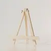 Caballete de Madera de Pino Personalizado, Mini Caballete de Escritorio Suave para Pintura Artística Infantil, Trípode Plegable de Madera