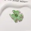 Adornos de Flores Acrílicas Franceses de Gradiente de Dos Tonos para Iris Parches Accesorios para Aretes DIY Accesorios para Llaveros